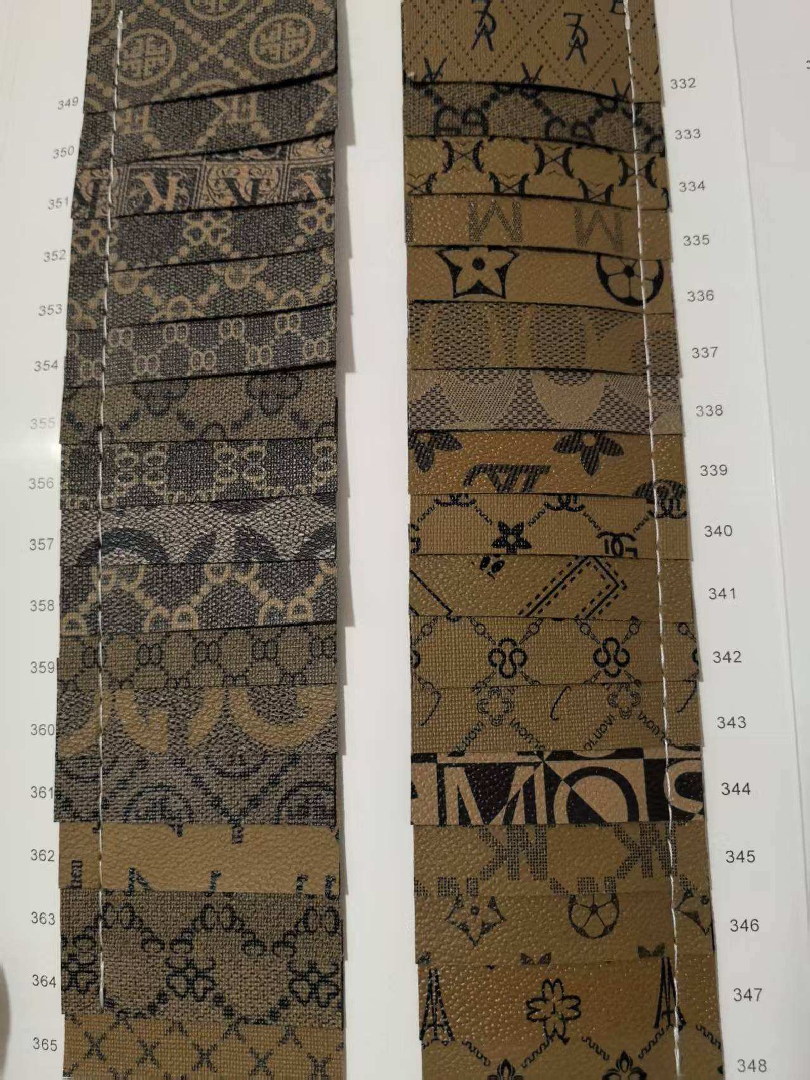Printed check pattern for bags and shoes 1 Printed check pattern for bags and shoes 1